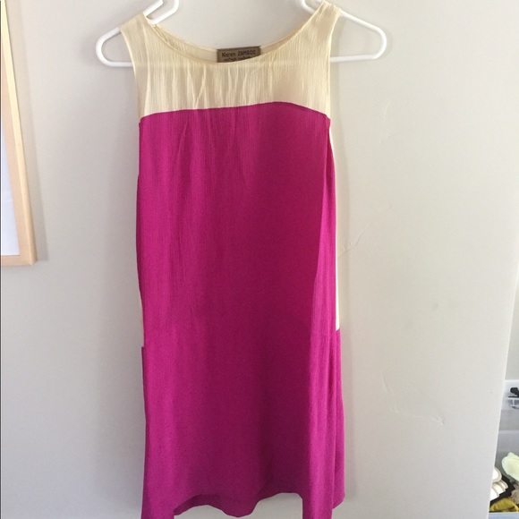 Karen Zambos Dresses & Skirts - Silk Two Tone Dress